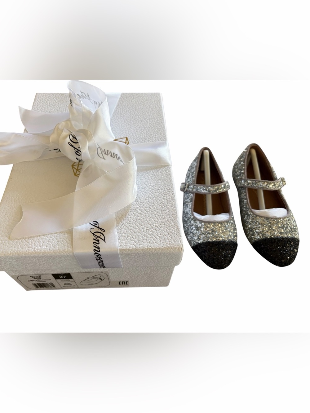 Age of Innocence Bebe glitter ballerinas